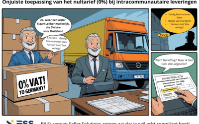 Veelgemaakte btw-fout: onjuiste toepassing van het nultarief (0%) bij intracommunautaire leveringen.